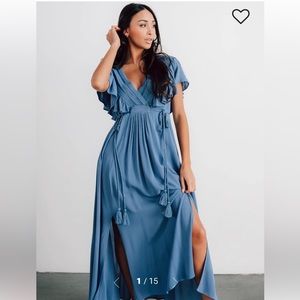 Light blue goddess dress